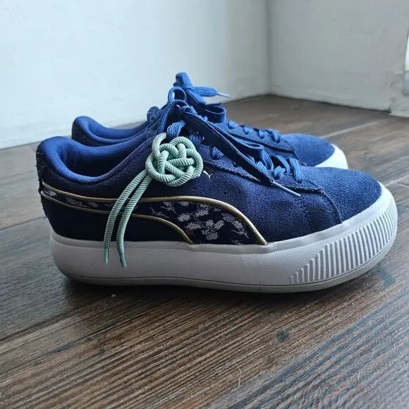 Puma Suede Mayu Kimono Womens Size 6.5 M Sneakers Casual Shoes - Picture 5 of 11